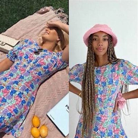 Like new Faithfull the Brand Emilia Midi Dress Sz Small/4 - Picture 2 of 3